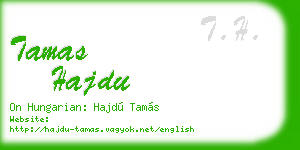 tamas hajdu business card
