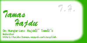 tamas hajdu business card